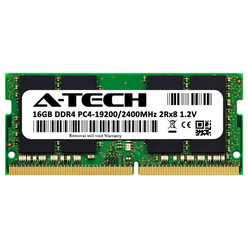 A-TECH بديل A-Tech 16GB RAM لـ CT16G4SFD824A | DDR4 2400MHz PC4-19200 (PC4-2400T) CL17 SODIMM 2Rx8 1.2V غير ECC SO-DIMM 260-Pين لوحدة ذاكرة اللابتوب، النوت بوك - Image 2